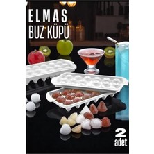 Pileli Store Turk Buz Kalıbı Elmas Içecek Buz Kalıbı - Mutfak Buz Kalıbı Kolay Çıkarılır Buz Kalıbı 2 Adet