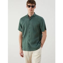 Lc Waikiki Yeni Sezon Regular Fit Kısa Kollu %100 Keten Erkek Gömlek