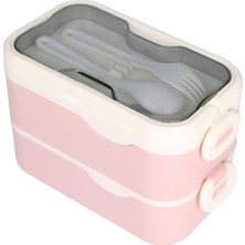 Özbience Çift Katlı 1350 ml Paslanmaz Çelik Sızdırmaz Yemek Kabı