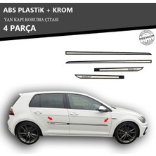 KromGaraj Volkswagen Golf 7 Yan Kapı Koruma Çıtası Plastik + Krom