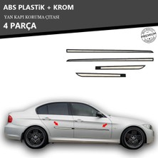 KromGaraj Bmw E90 Yan Kapı Koruma Çıtası Plastik + Krom