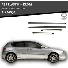 KromGaraj Alfaromeo 147 Yan Kapı Koruma Çıtası Plastik + Krom