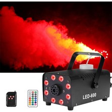 Sezy Rgb LED Işıklı Disko Sis Makinesi Uzaktan Kumandalı 600 Watt
