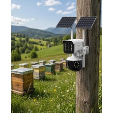 Hobilinka Güneş Enerjili Çiftlik Kamerası 9mp 4g Sım Kartlı Solar Güvenlik Kamerası 2 Yıl Garantili