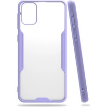 Newface Muratech New  Galaxy M31 Kılıf Platin Silikon - Lila