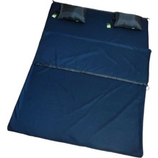 Özbience Lacivert Çift Kişilik Uyku Tulumu, Rahat ve Sıcak Gece Yatacaklar Için