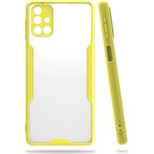 Newface Muratech New  Galaxy M31S Kılıf Platin Silikon - Sarı