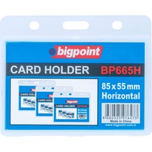 Bigpoint Çift Taraflı Pp Kart Kabı Yatay Şeffaf 85X55MM x 10 Adet