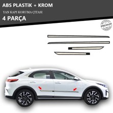KromGaraj Kia Xceed Yan Kapı Koruma Çıtası Plastik + Krom