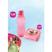 Özbience 500 ml Şişe ve Prenses Temalı Çocuk Beslenme Cüzdanı