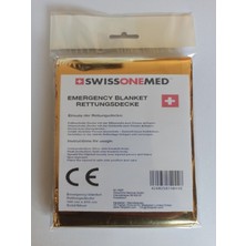 Özbience Acil Durum Termal Battaniye 160X210CM, 2'li Set, Isı Yalıtımlı, Sarı Gümüş