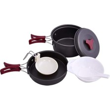 Özbience Şık Anodize Alüminyum Yemek Seti, 520 G, Gri Renk