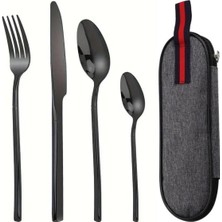 Özbience Pratik Paslanmaz Çelik Çatal Kaşık Bıçak Seti, Kişiye Özel, Şık ve Dayanıklı