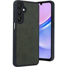 Newface Muratech New  Galaxy A16 5g Kılıf Aras Deri Kapak - Koyu Yeşil