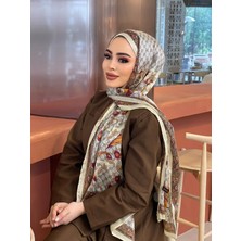 Buscarfs Çicekli G Desen Ipek Şal
