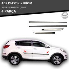 KromGaraj Kia Sportage Yan Kapı Koruma Çıtası Plastik + Krom