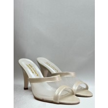 mee looa'n collection Şeffaf Topuklu File Terlik