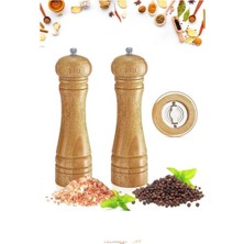 Özbience Ahşap Baharat ve Tuz Öğütücü Değirmen, Pratik ve Şık Tasarım