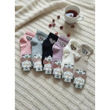 Dikişsiz Penye Yıkamalı Karışık Renk Taşlı Detaylı Bayan Mevsimlik Çorap 12'li Paket