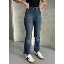 Aida Fashion Kesik Paça Mom Jeans