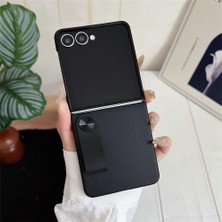 Teleplus Samsung Galaxy Z Flip 7 Kılıf Skinfeel Shockproof El Tutmalı Standlı Kapak