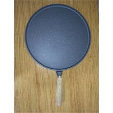 Özbience Büyük 36 cm Döküm Granit Kaplama Gözleme Tavası, Yanmaz ve Yapışmaz