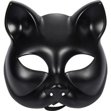 Savarga Siyah Renk Lüks Kedi Maskesi 12X13 cm (4801)