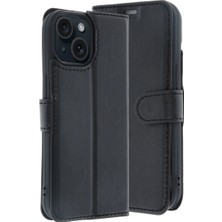 LTG Nova Iphone 15 S Kapaklı Kılıf - Siyah