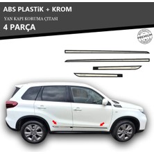 KromGaraj Suzuki Vitara 2014 Üzeri Yan Kapı Koruma Çıtası Plastik + Krom