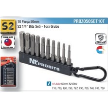 Nt Tools Nttools PRBZ050SET10T 10 Parça 50MM 1/4’’ S2 Bits Seti