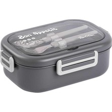 Özbience Paslanmaz Çelik Dörtgen Yemek Takımı 850 Ml, Şık ve Dayanıklı