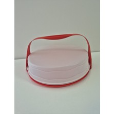 Özbience Kırmızı Yuvarlak Pasta Servisi, Şık ve Kullanışlı Mutfak Aksesuarı