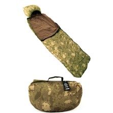 Özbience Açık Hava Kamuflaj Desenli Sıcak Uyku Tulumu -30°c, Dayanıklı ve Konforlu