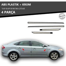 KromGaraj Ford Mondeo 2007-2015 Arası Yan Kapı Koruma Çıtası Plastik + Krom