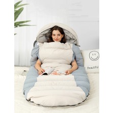 Özbience Ekstra Geniş Tek Kişilik Oval Tasarım Kaz Tüyü Kamp ve Outdoor Uyku Tulumu