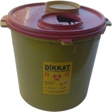 PremiumPort 5'li Tıbbi Atık Çöp Kutusu, Kesici ve Delici Güvenli Temizlik Seti