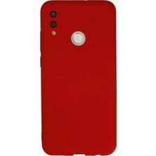 Zayka Mey Ithalat®  Huawei P Smart 2019 Kılıf Nano Içi Kadife Silikon - Kırmızı