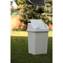 PremiumPort 50 Litre Kapaklı Çöp Kutusu, Banyo ve Mutfak Için Şık Tasarım