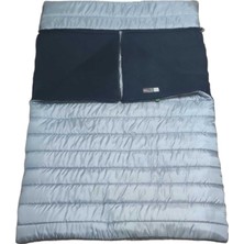 Özbience Çift Kişilik Siyah Polarlı Uyku Tulumu 350G, Rahat ve Sıcak Gece Konforu