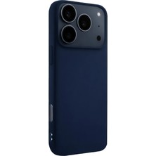 Zayka Mey Ithalat®   iPhone 17 Pro Max Nano Içi Kadife Silikon - Lacivert