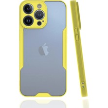 Zayka Mey Ithalat®  iPhone 13 Pro Kılıf Platin Silikon - Sarı