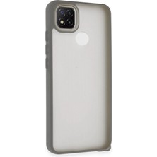 Zayka Mey Ithalat®   Redmi 9c Kılıf Elegant Kapak - Titan Gri