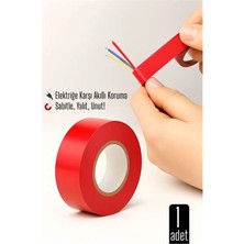 Pileli Store Kırmızı Elektrik  Bandı – Yüksek Yalıtım Gücü Kablo Sabitleme ve Elektrik Koruma Için