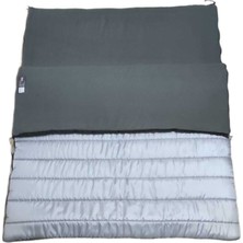 Özbience Masif 18 350G Gri Polarlı Çift Kişilik Uyku Tulumu