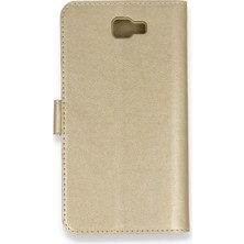Zayka Mey Ithalat®  Samsung Galaxy J7 Prime Kılıf Trend S Plus Kapaklı Kılıf - Gold