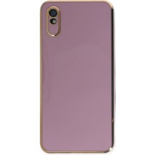 Zayka Mey Ithalat®   Redmi 9A Kılıf Volet Silikon - Mor