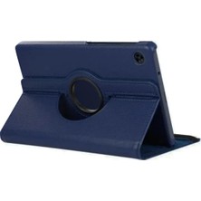Zayka Mey Ithalat®  Samsung Galaxy Tab A11 360 Tablet Deri Kılıf - Lacivert