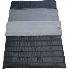 Özbience Yumuşak Elyaf ve Peluş Polar Şapkalı Çift Kişilik Uyku Tulumu