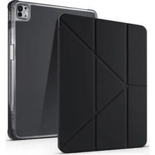 Zayka Mey Ithalat®  iPad Air 13 (2024) Kılıf Kalemlikli Mars Tablet Kılıfı - Siyah