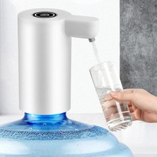 Zayka®  USB ile Şarj Olabilen Beyaz Damacana Pompası 1200 Ma